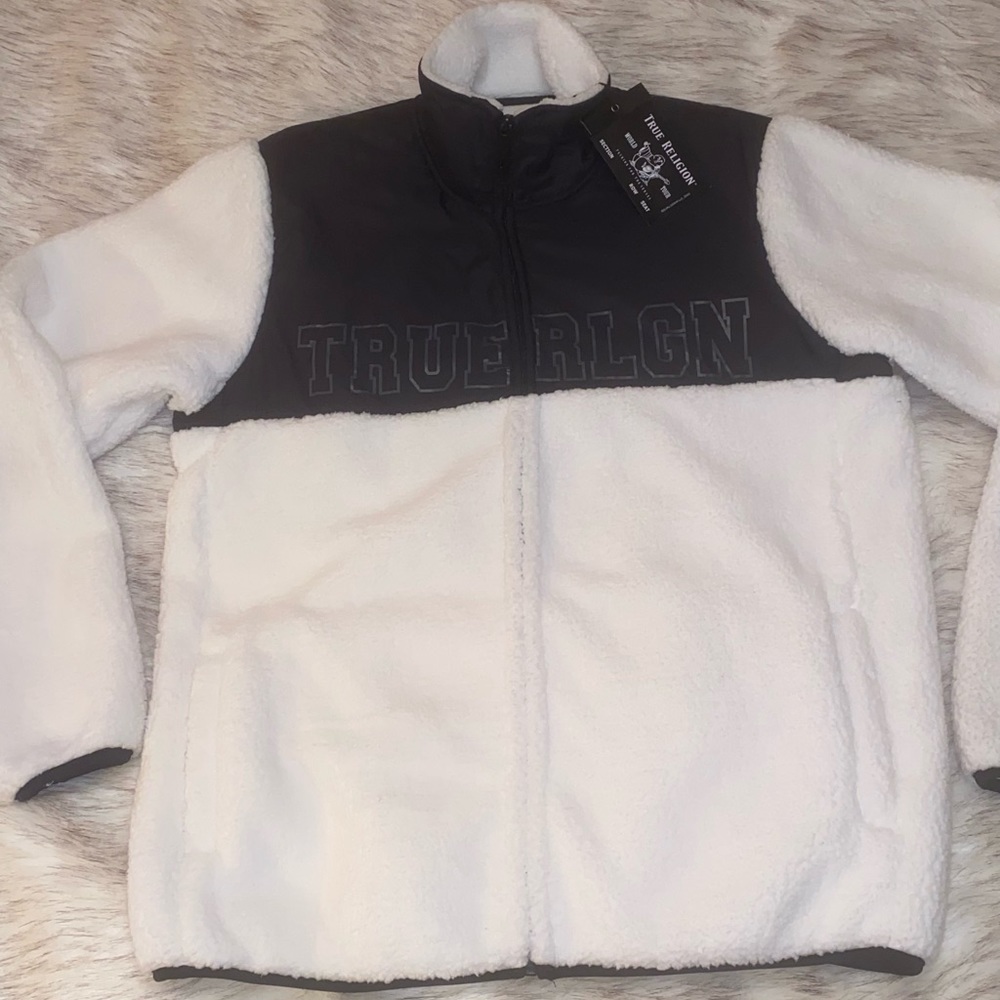 True Religion Men’s size XL extra large fleece jacket / coat